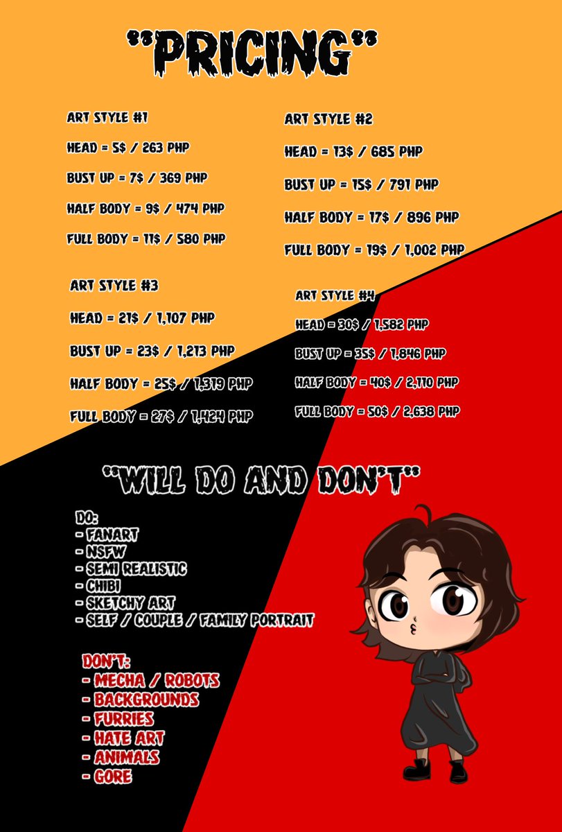 WINTERNIGHTfor's tweet photo. @kiahcore Hi there , here is my art commissions sheet, if u are interested dm me for More info and types of art style you like..   (人 •͈ᴗ•͈)✨ https://t.co/UrCiZ9QMtI