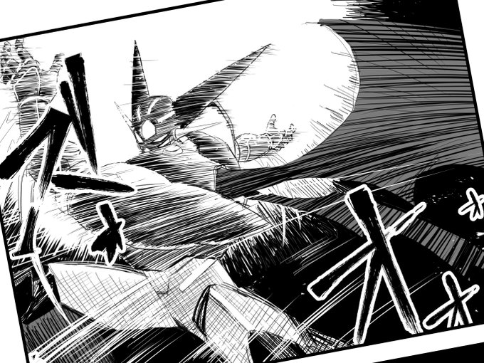 こんくらいの「丁寧さより勢い重視」な絵柄でアリスギアのバトル漫画を一度描いてみてえと前々からずっと考えてるんすけど、毎回欲望に負けてスケベを描いてしまうっす 