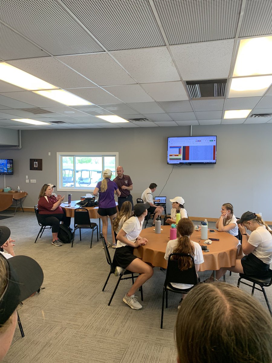 JCSD_Golf's tweet photo. Dragons placed 6th of 6 teams in the Conference Meet on 5/11/22 @blankgolfcourse (course won today but we’ll be back!).  Low V Dragons- Nanke (All Conference, Ind. 12th), Sires, Heyer, &amp; Pohlman. Thanks to DCHS for hosting &amp; @blankgolfcourse for having us! 🐉⛳️ https://t.co/uFWyndjIy9