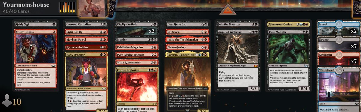 🧄 WEEK 1 IS IN THE BOOKS 🧄@The_ITTA WINS THE ITTA WINS WINS!! Super grindy RB deck with a U splash takes the 👑 and 💰 this week!!! Really cool to see <a href="/iamrozey_/">Rozey</a> <a href="/pizzagoyf/">Efrain Ramirez (Hollywood Pizza/PizzaBoxMTG)</a> <a href="/isaiah_mtg/">isaiah_mtg</a> <a href="/HymnRackGoMTG/">HymnRackDaddy</a> <a href="/TaJoordan/">TaJoordan</a> and Kef0rs takes on SNC! Enjoy the winning deck 🤌🏽 #MTGDraft