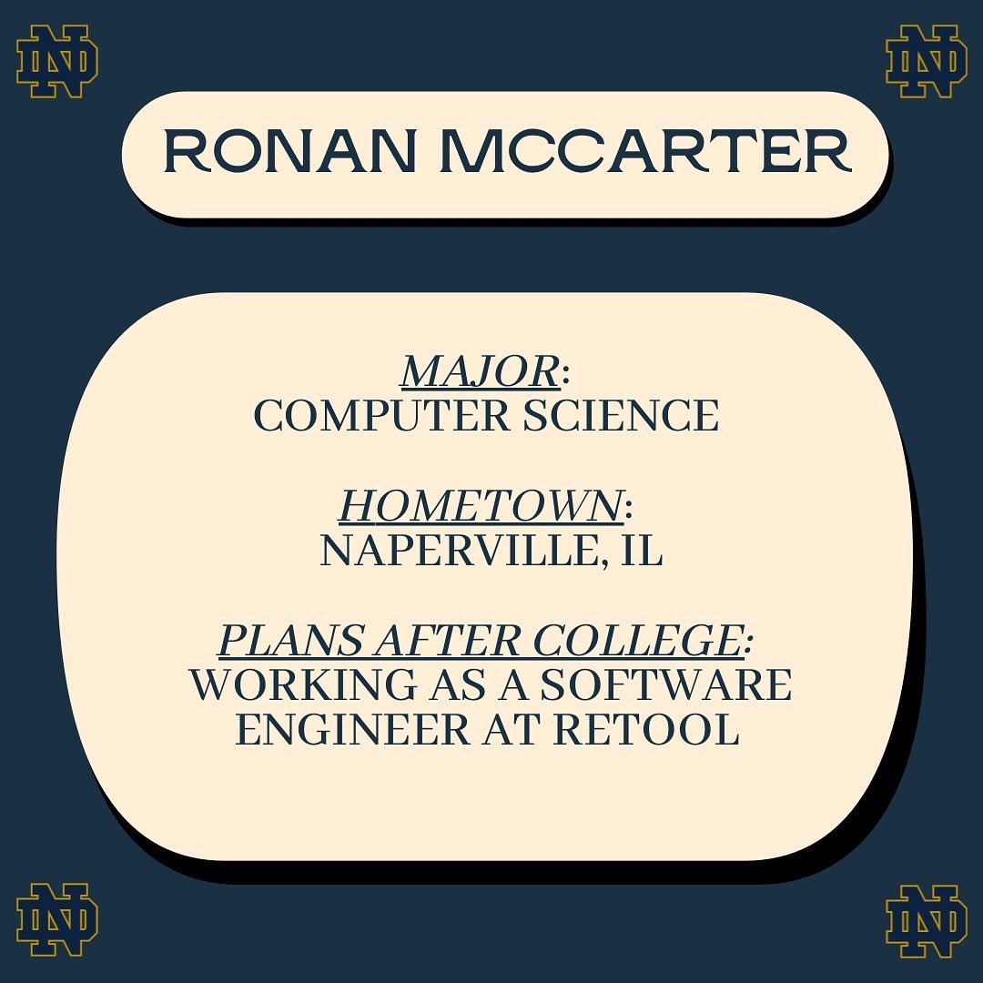 Next up is Ronan! In his role as Vice President, Ronan has helped foster the brotherhood that the Glee Club is famous for! Thank you so much, Ronan!