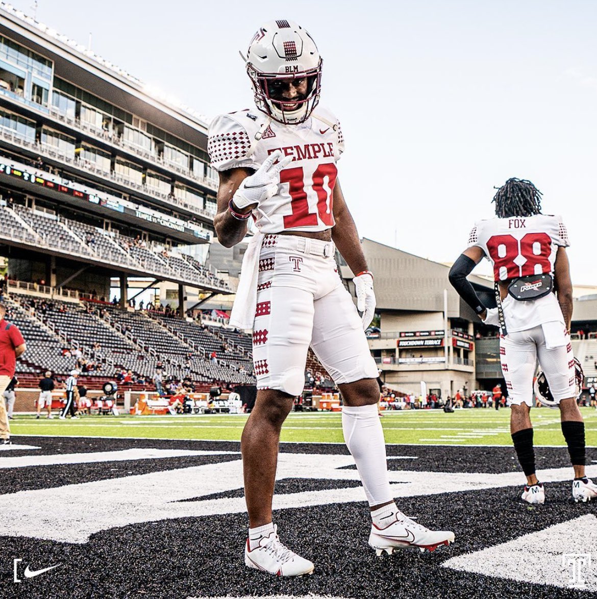4KyleWilliams's tweet photo. Extremely blessed to receive my first Division 1 offer from Temple University!! 🦉@pgreat81 @StanDraytonTU @TUpgreat81 @hbgcougarcoach @CoachEliot @Jafar_Williams #TempleTUFF #TRIADS #AGTG https://t.co/LFhv9IEqvJ