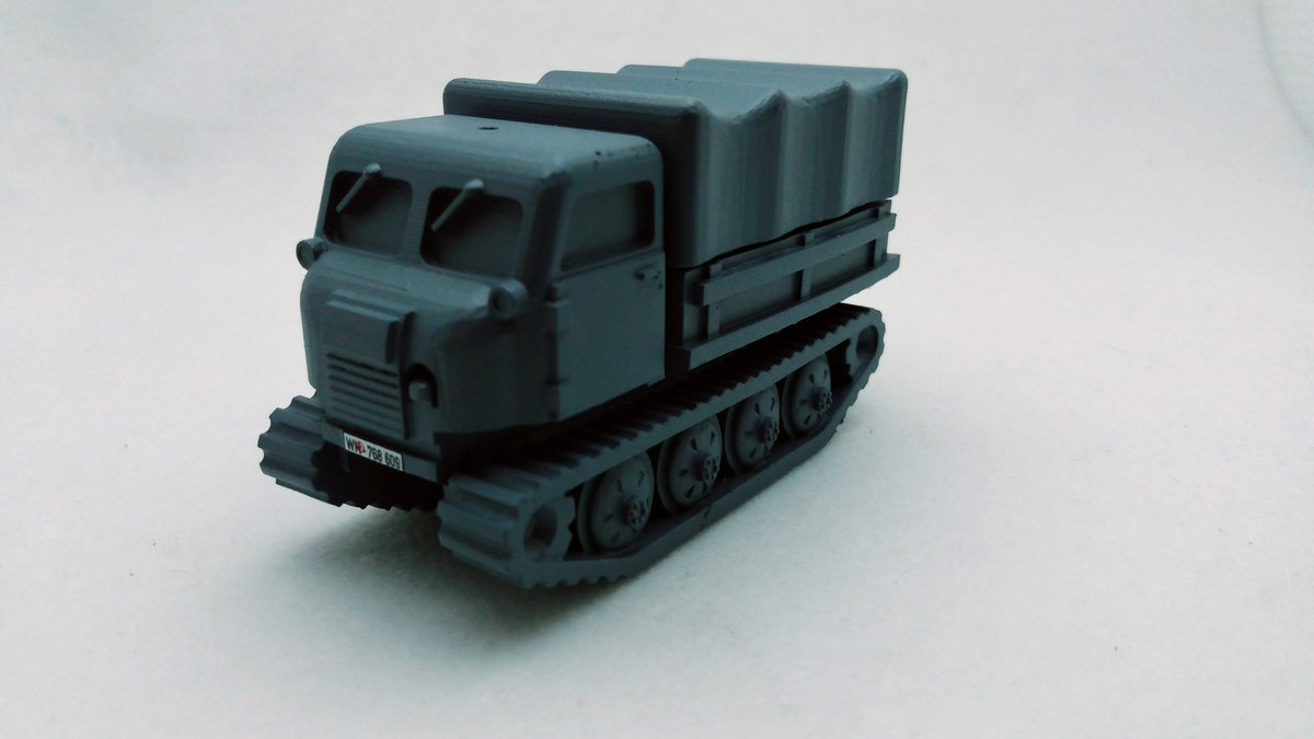 MiniMiliChannel's tweet photo. #German #RSO #Tractor #Schlepper #Wermacht #WW2 #Miniatures #Hobbystreak Day 13 primed with @thearmypainter #Uniform #Grey and added the @WarlordGames #Waterslide #Decal License Plates #28mm #BoltAction #Wargaming #Tabletop #Generals #156Scale https://t.co/El4MVvTrXP