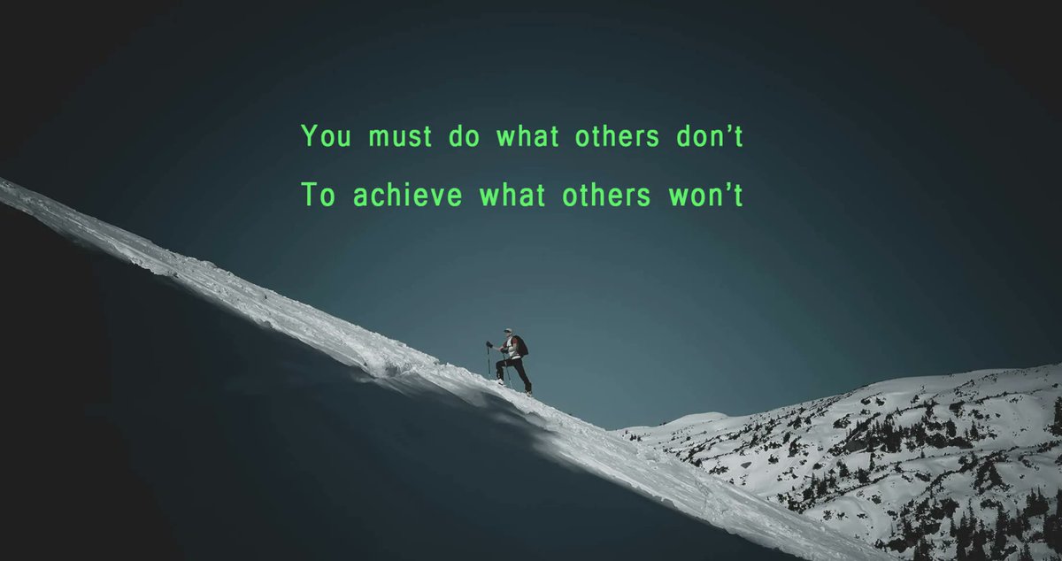 johnrampton's tweet photo. You must do what others don't, to achieve what others won't. #motivation https://t.co/Km2AvRc8XJ