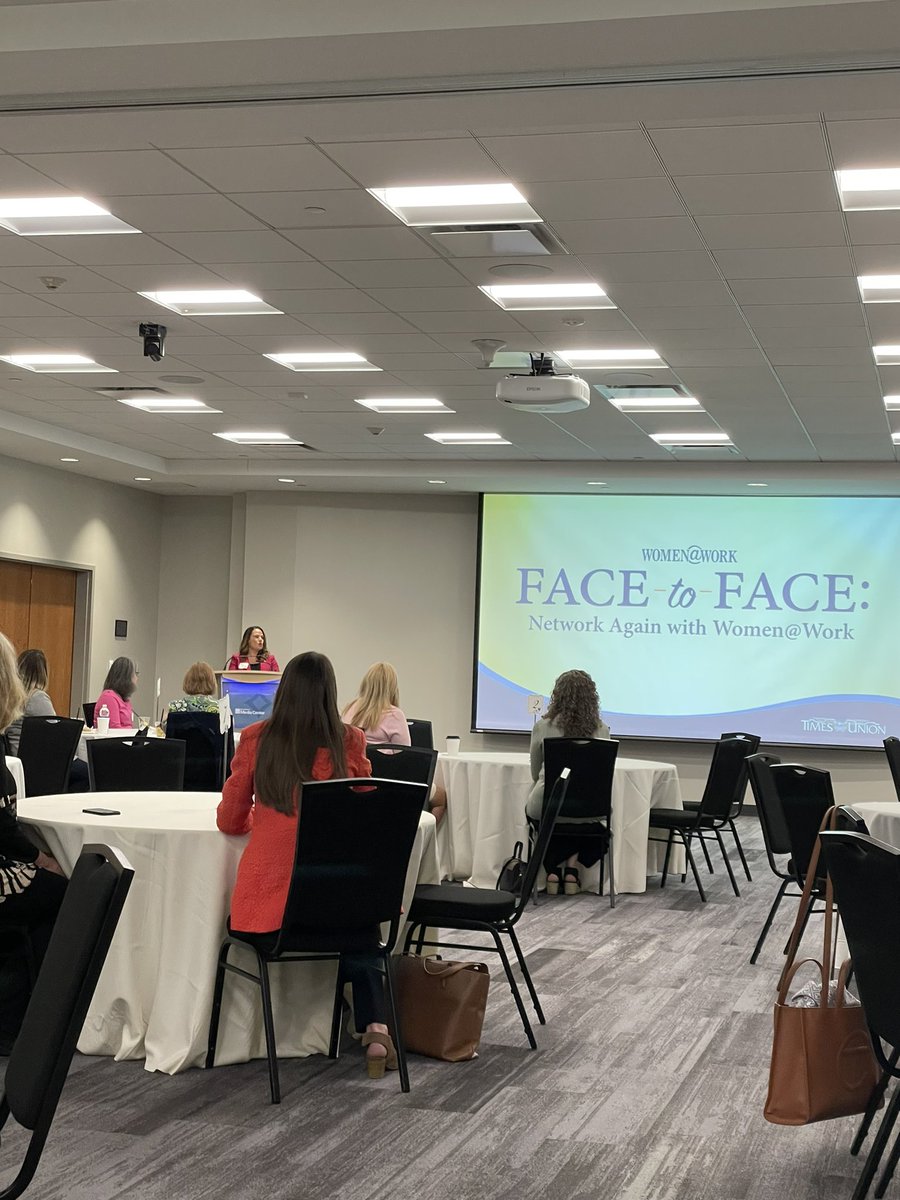 Great to be back in person this morning with <a href="/WomenAtWorkNY/">Women@Work</a> sponsored by <a href="/BankofAmerica/">Bank of America</a> great networking with extraordinary women