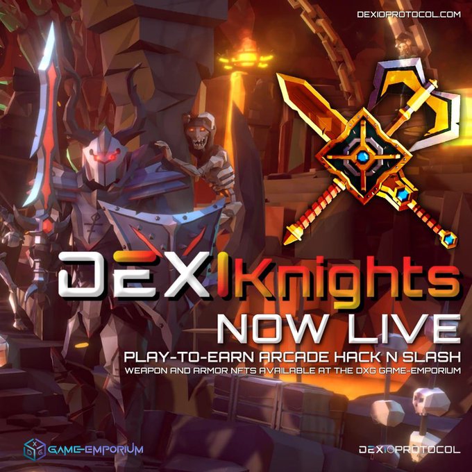 DEXIOPILIPINAS's tweet photo. #DexiKnights - Full Release 

Dexonians, It's time to get in on to the action. Battle your way through realms, challenge other players, and upgrade your weapons directly through gameplay in the new NFT-based PvP game, #DexiKnights.

Download at https://t.co/9Rg8DdzgGf now!!! https://t.co/zoCYulEYnk