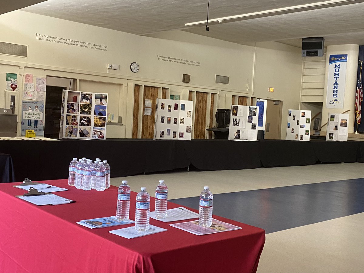 #FUESD Getting ready for our 7th and 8th grade Migrant photo exhibition. Incredible work, PJHS students rock! So much talent. #MigrantEd