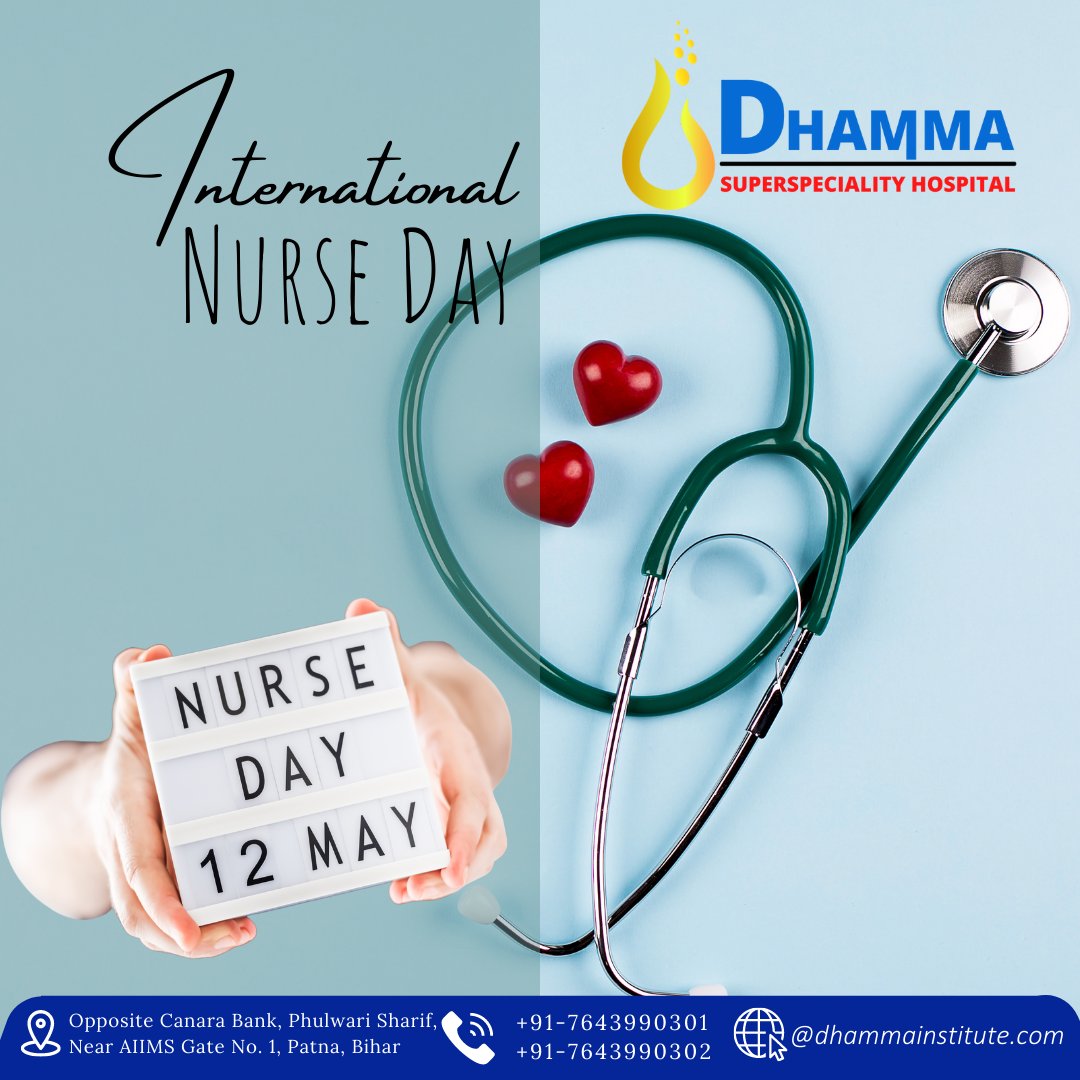 dhammahospital's tweet photo. The hard work you do as a nurse and the way you do it with zero complaints is inspiring. You make the world a better place. wish you all a very Happy Nurse Day #NursesDay #ThankYouNurses #Buddha #dhamma #hospital #Bihar #Patna #Doctor  #medicine https://t.co/tH3gxhBjmd