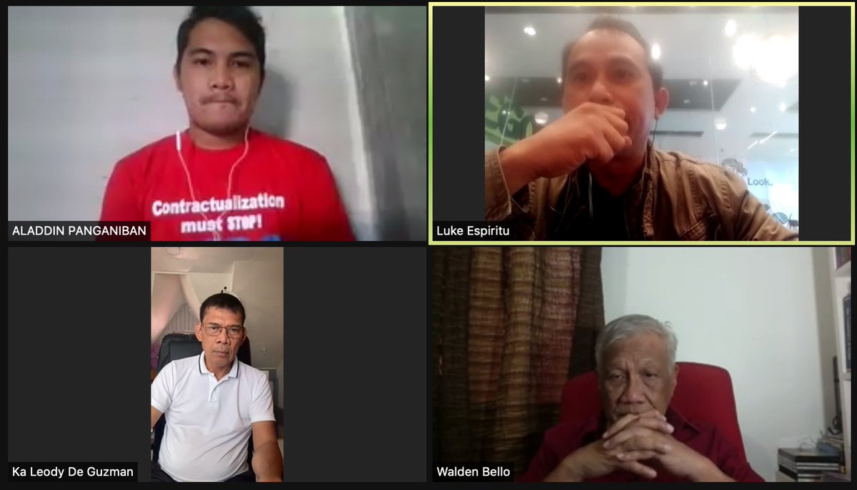 mikenavallo's tweet photo. PLM-BMP-Sanlakas holds press conference about the recent elections.

VP bet Walden Bello calls it "one of the dirtiest elections that has ever happened" and says the results are questionable. https://t.co/Gvr0l26r9Q