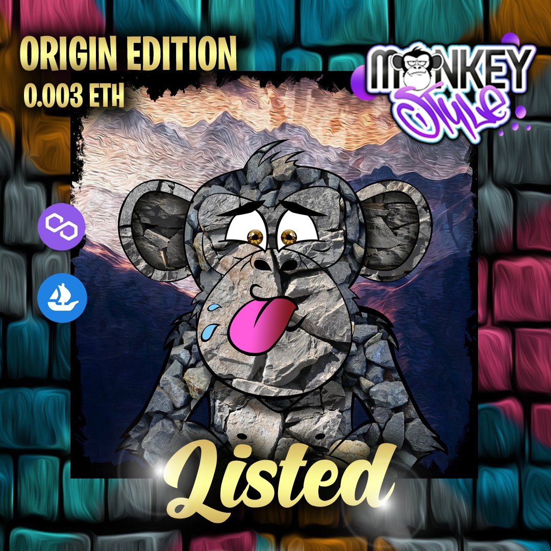 🔥🔥"MANKEY STYLE" #0004 STONE MANKEY 🔥🔥 
NOW AVAILABLE IN 
<a href="/opensea/">OpenSea</a>

 linktr.ee/shibakustyle

#NFTs #NFT #nftcollectors  #NFTCommunity #NFTdrop #NFTartist #NFTartist  #BAYC #NFTGiveaway #NFTProjects #opensea #art #collection #Collectibles #Giveaway #nftdrop #Metaverse