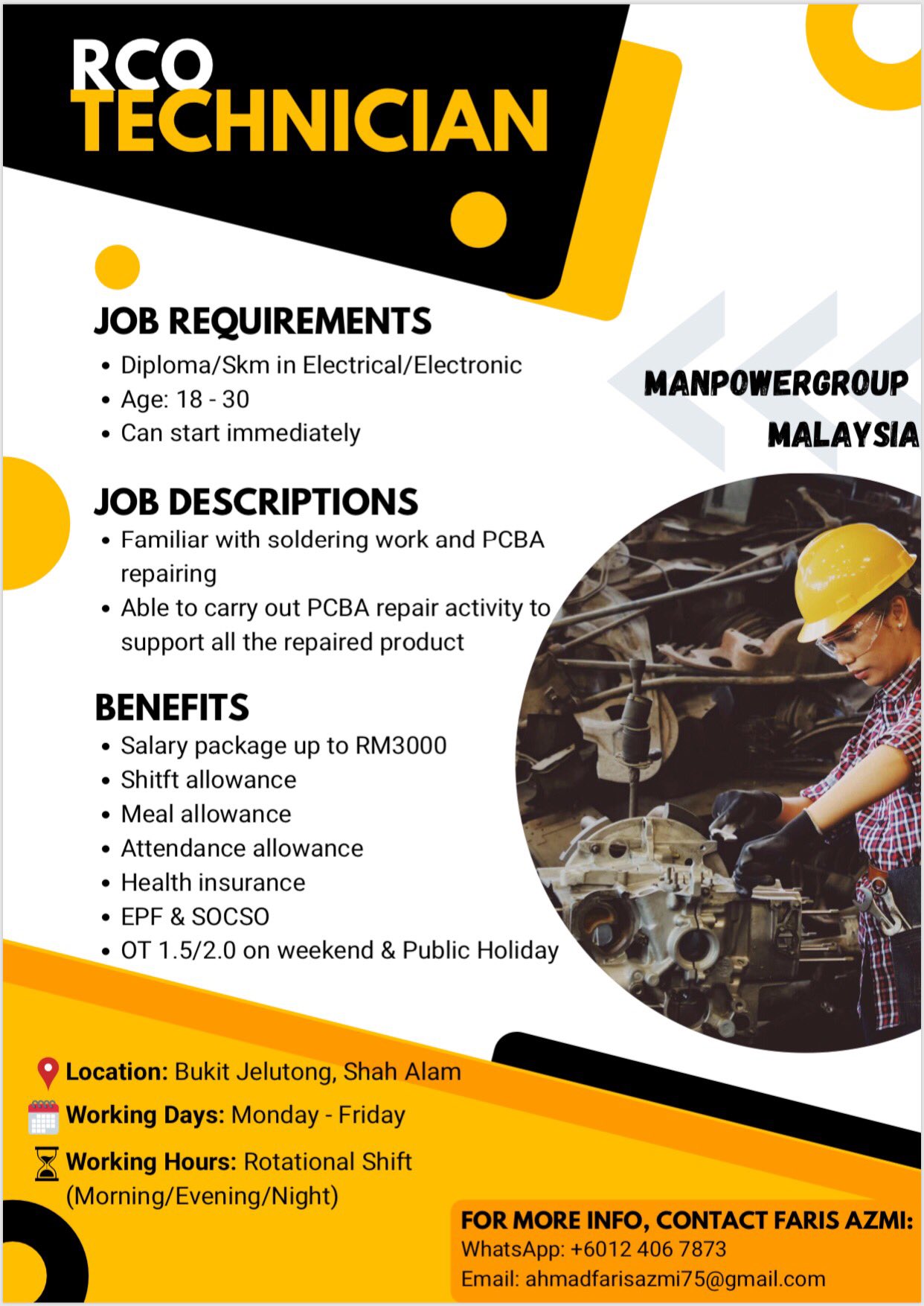 Faris Azmi On Twitter Open For Hiring If You Have Any Inquiries Just Directly Contact Via Whatsapp 012 4067873 Or If You Interested Just Send Your Resume To Email Ahmadfarisazmi75 Gmail Com Https T Co Q1v7xvvxuj Twitter