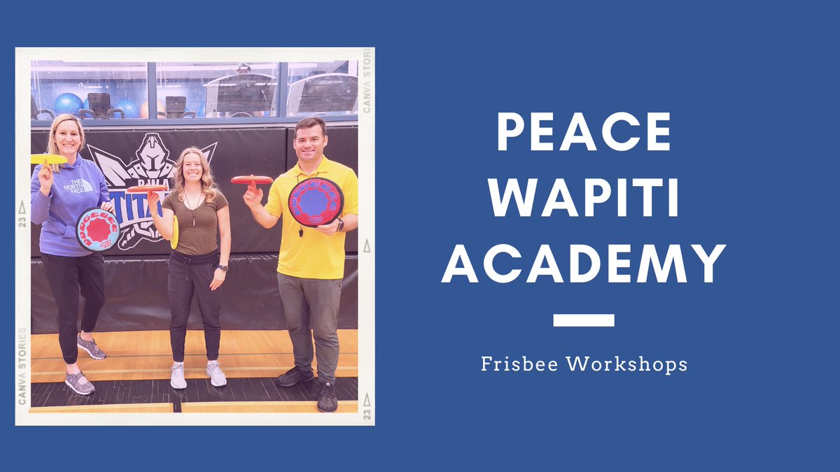 I spent the last two days teaching frisbee to more than 400 students in Grades 9-12 at Peace Wapiti Academy.

They had so much fun learning what's possible, including #discgolf, #ultimate, #freestyle, &amp; #dodgedisc!

youtu.be/5Goho7lWrU4

<a href="/InnovaDiscs/">Innova Discs</a> <a href="/PDGA/">PDGA</a> <a href="/lululemon/">lululemon</a> <a href="/GWR/">Guinness World Records</a>