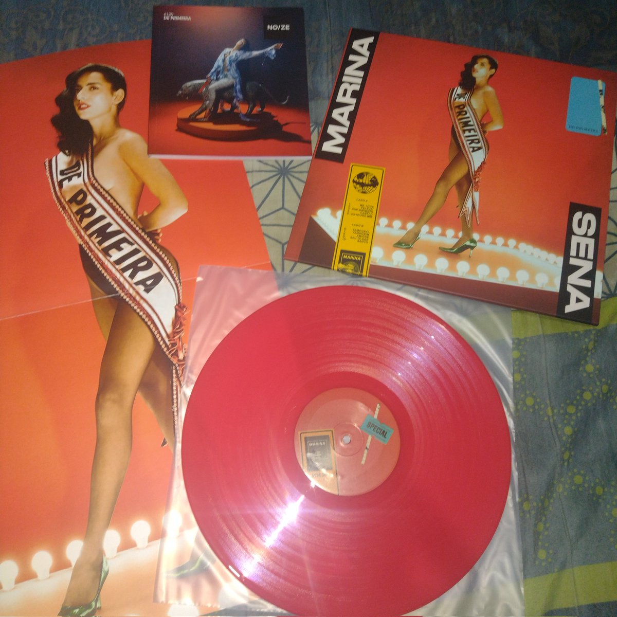 marciomartinseu's tweet photo. Meu LP do De Primeira feito pela @revistanoize chegou hoje e eu tô encantada com a beleza dele. Os detalhes...🤧 #deprimeira #marinasena #noizerecords https://t.co/N3ZMKSUhjW