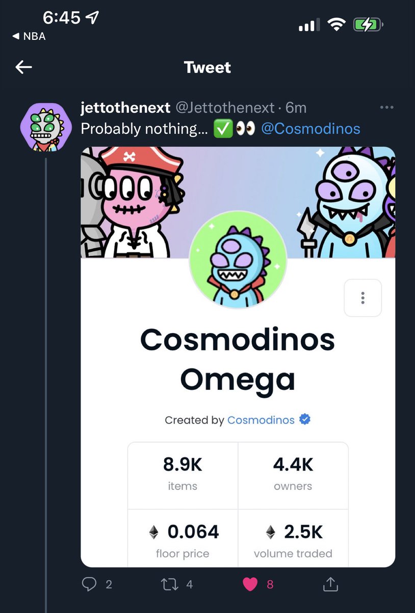 Mr_Monkeyagi's tweet photo. In celebration of @Cosmodinos getting verified on OS , I decided to sweep 16 #Cosmodinos .. that makes 91 Dino’s! Wya @MenschenArt 👀✅ https://t.co/yWVuoSBXmy