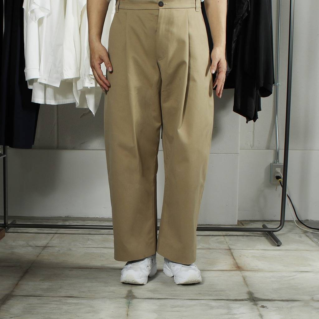 北大西洋条約機構 BEN / peached cotton twill volume pants | www