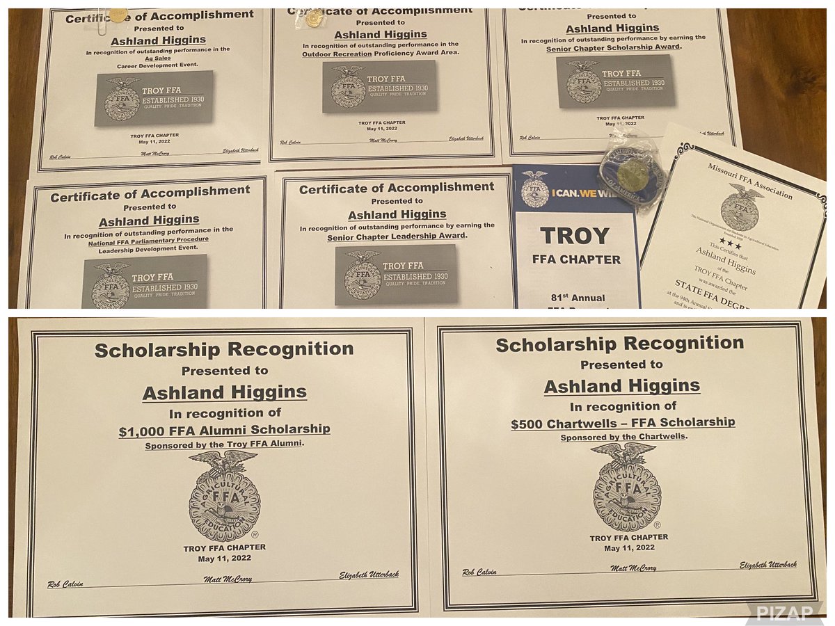 Ash_Higg_Prin's tweet photo. It was great to get to celebrate Ashland and Aubrey accomplishments at the 81st Annual @troyffa Banquet tonight. Congratulations to all the members who were recognized and best of luck to all of the seniors!! #proud2br3 #TroyFFA #ProudFFAMom https://t.co/41UDLmOZrN