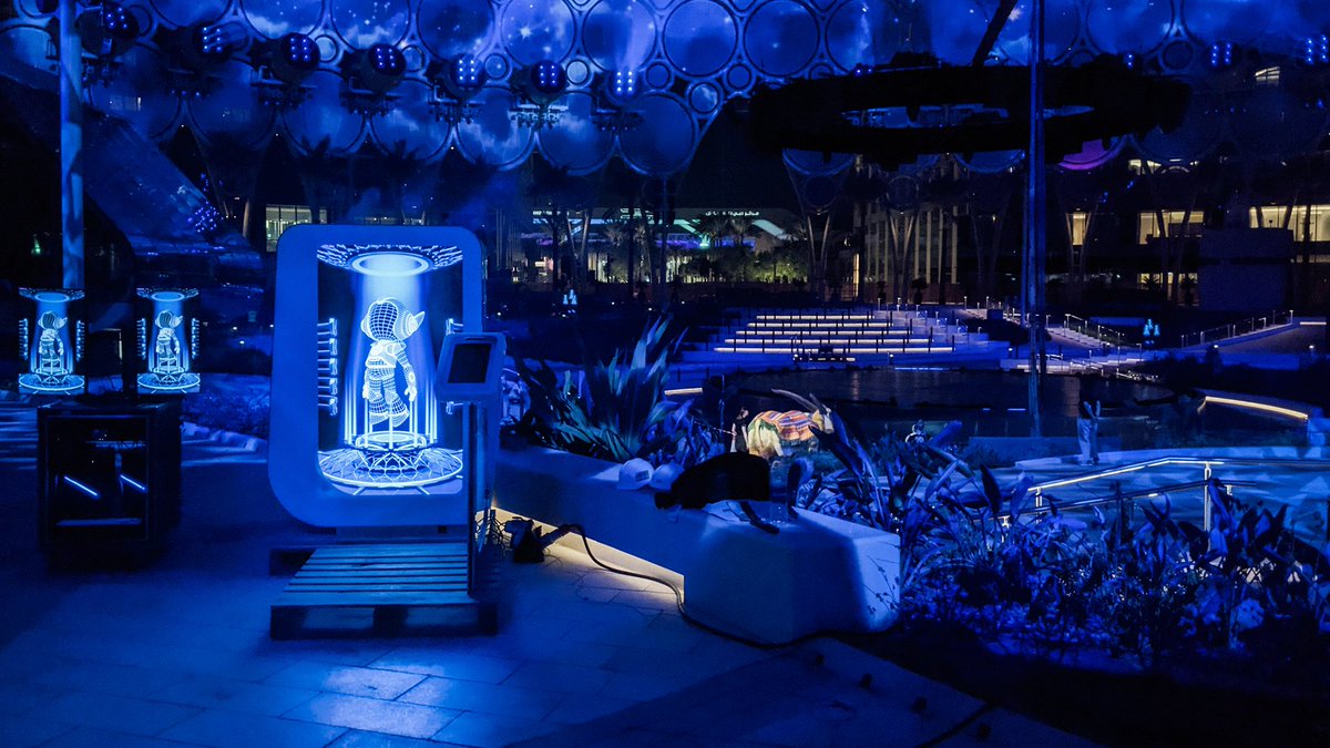 A quiet night during deployment for the Dubai World Expo.

Did you know that our interactive pods were so hardware intensive that we had to install built-in air conditioning and ventilation?