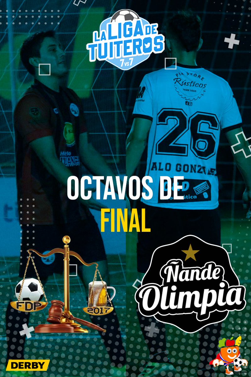 ligadetuiteros's tweet photo. Octavo duelo confirmado 📸

Ñande Olimpia arrancó la Copa mucho antes del inicio, se preparó y selló su clasificación siendo puntero.

Futbol de Primera de Derecho vino por todo y no piensa dar ni un paso atrás.

@NandeOlimpia 🆚️ @Fdp017 

#LigaDeTuiteros https://t.co/ep2Dsttoen