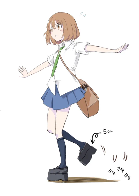 5㎝上の世界#無名絵師   #イラスト 