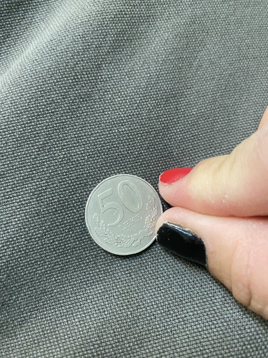 SpiritMayo's tweet photo. Bruh, how did an Albanian coin show up in my jar of coins?! https://t.co/f2WPrh5xno