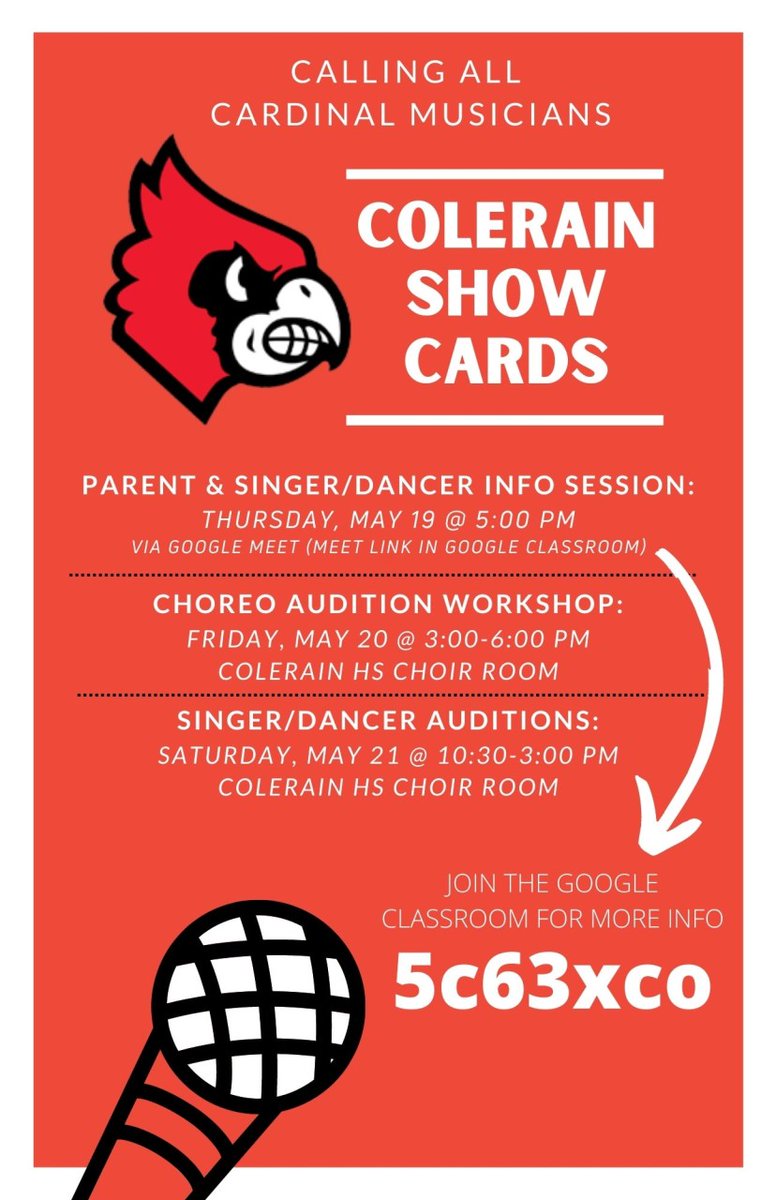 Colerain Show Cards tweet media