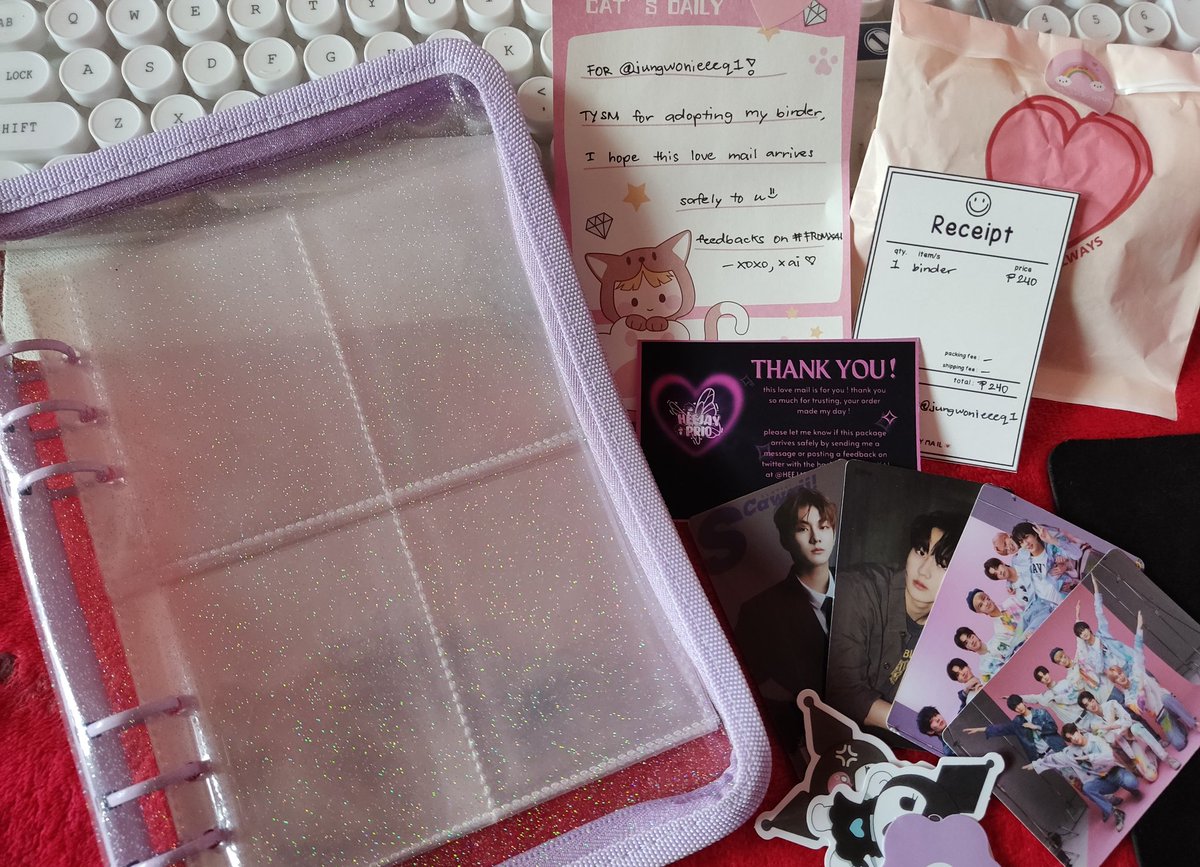 Jungwonieeeq1's tweet photo. 💌 hello po! the binder arrived safely thank you so much for the smooth transaction daming freebies >< need lang ng binder for jungwon and para matchy narin kami ng kapatid ko ^^
#FROMXAI @HEEJAYPRIO https://t.co/iDCsvtp91G