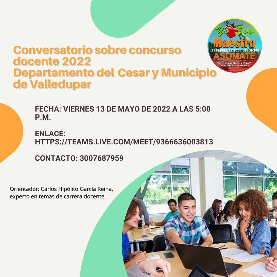MaestroASOMATE's tweet photo. CONCURSO DOCENTE 2022, Lo que necesitas saber. @CGTCol @CGTANTIOQUIA2 @CGT_BtayCund @CGTCHOCO @CGTREGIONCARIBE @CGT_CORDOBA https://t.co/bLpf4GE6gf