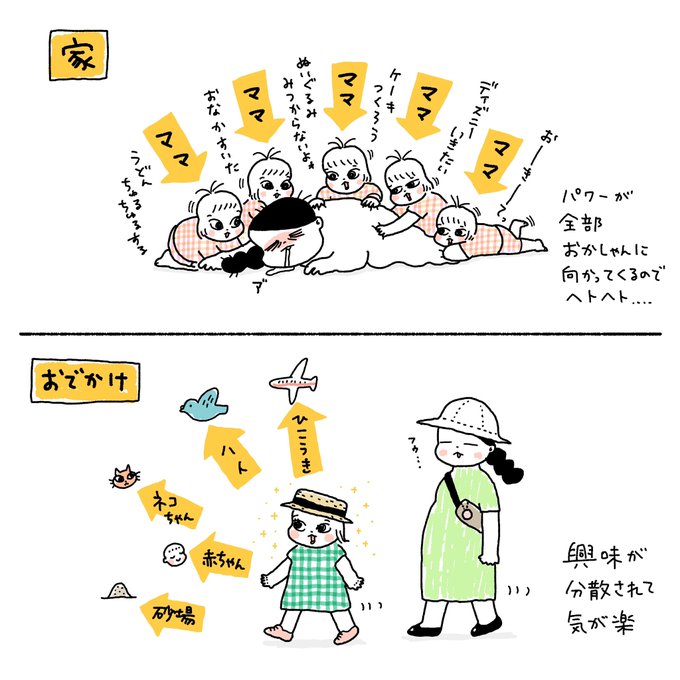 育児するまで知らなかった、外に出た方が楽な場合があるてこと....!(当社比) 
