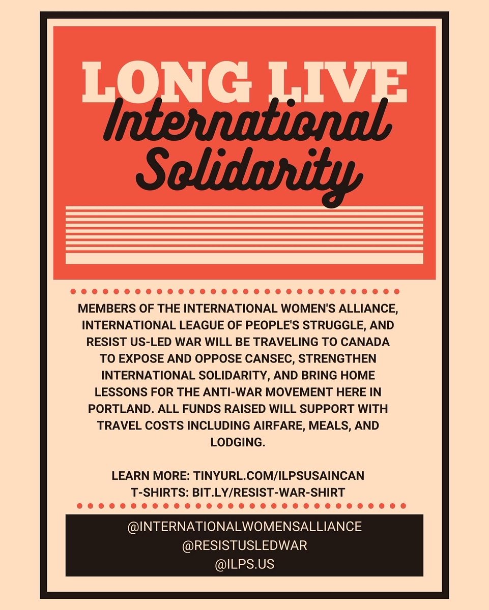 gabrielapdx's tweet photo. Join us Friday the 13th for a fundraiser supporting the travel costs of organizers headed to one of the largest anti-war convergences in the world! 

There will be adobo, karaoke, a silent auction, and some learning🍗 

See the last slide for the t-shirt sale as well🪡🔥 https://t.co/QCHXcpuFgf