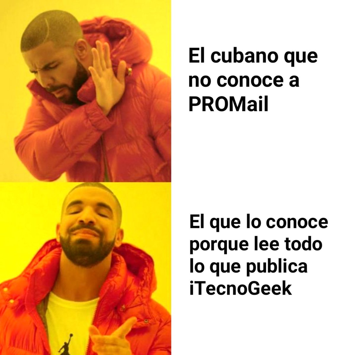 itecnogeek's tweet image. Te lo pierdes 😇

#memetech #promail