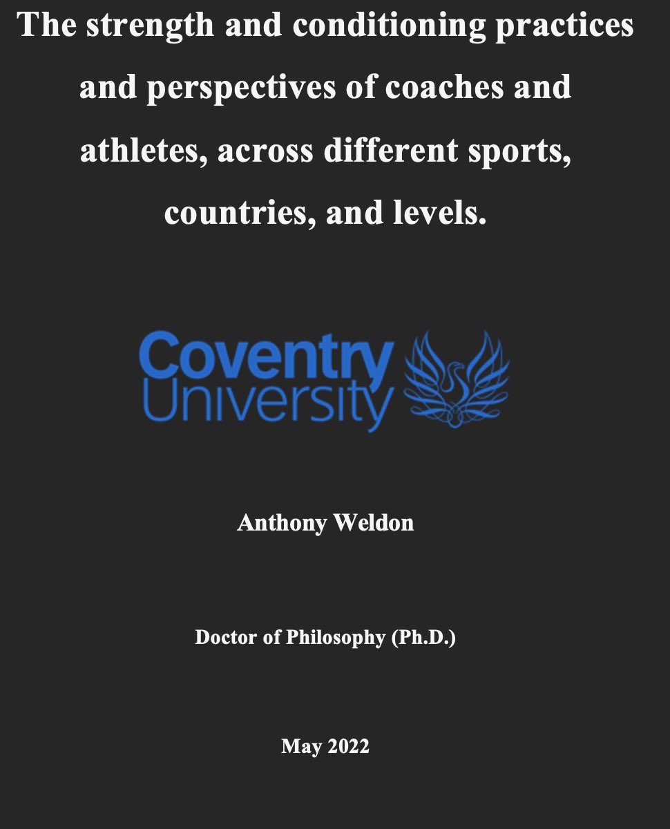 Anthony Weldon (PhD) (@dranthonyweldon) on Twitter photo It’s been a crazy 6 months. Had a baby, purchased my first home, and now submitted my PhD. Again a huge thanks to my supervisors <a href="/MikeDunky/">Mike Duncan</a> <a href="/Clarke_ND/">Neil Clarke</a> and co-authors of each paper. Now to prepare for my viva 👊 It’s been a crazy 6 months. Had a baby, purchased my first home, and now submitted my PhD. Again a huge thanks to my supervisors <a href="/MikeDunky/">Mike Duncan</a> <a href="/Clarke_ND/">Neil Clarke</a> and co-authors of each paper. Now to prepare for my viva 👊
