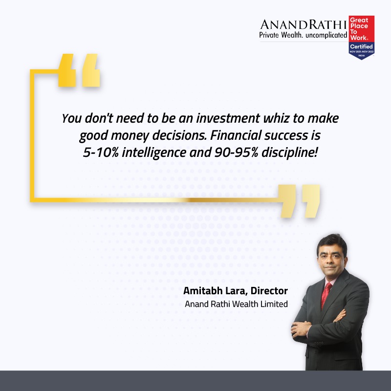 ARWealth's tweet photo. Amitabh Lara, our Director, believes that discipline is critical when it comes to financial success. @laraamitabh 

Know more: https://t.co/Uu4eNfTckL
#financialplanning #wealthmanagement #mutualfunds #anandrathiwealth https://t.co/PypvGoMMXT
