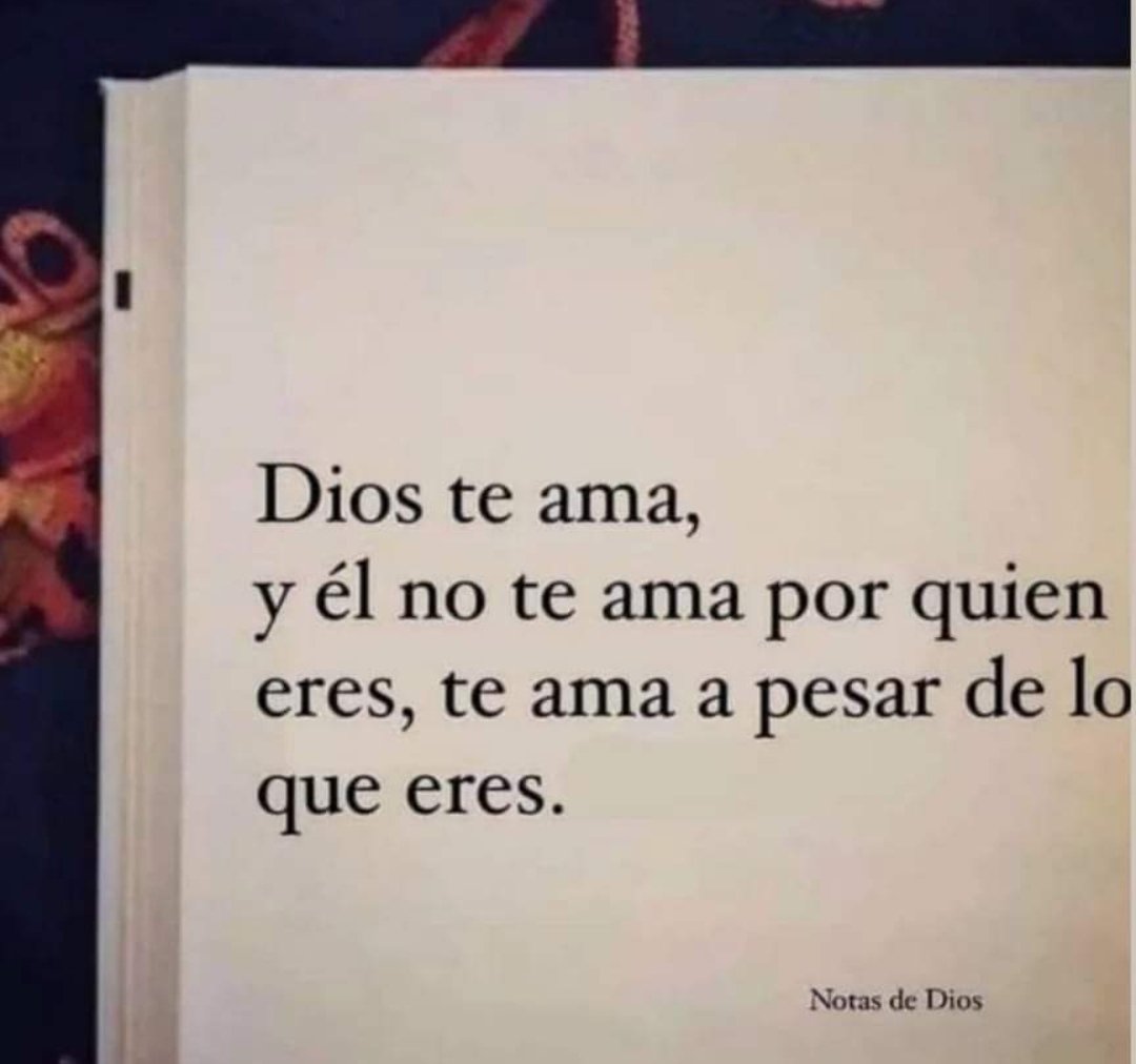 Con todo lo malo y pecadores que somos, Dios nos ama, su amor es sincero e inigualable.
#notasdeDios