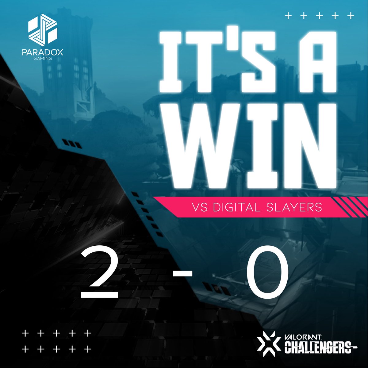 gaming_pdx's tweet photo. ⚔️VICTORIA⚔️

GG’S ex-@DigitalSlayers 

Seguimos avanzando por el Lower Bracket del #SurvivalCup 🏆

#GoPDX #PDXValorant https://t.co/TSFw8oqJLW