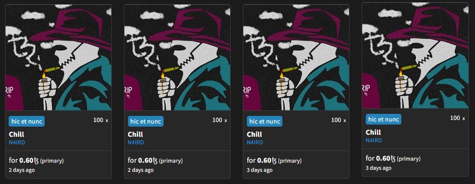 i can't on twitter everyday because still have something to do. but my artwork its keep running! 🔥 thanks to all collectors who bought my artwork! apreciate it a lot ser! 🙏😊🔥