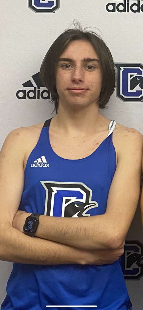 college_xc's tweet photo. Men’s 2022 signee Norman Hartman ran a PR in the 1600 tonight to finish 3rd at Districts and qualify for the 3A Regional Meet next weekend. #FuturePen https://t.co/p2NJk4ZWld