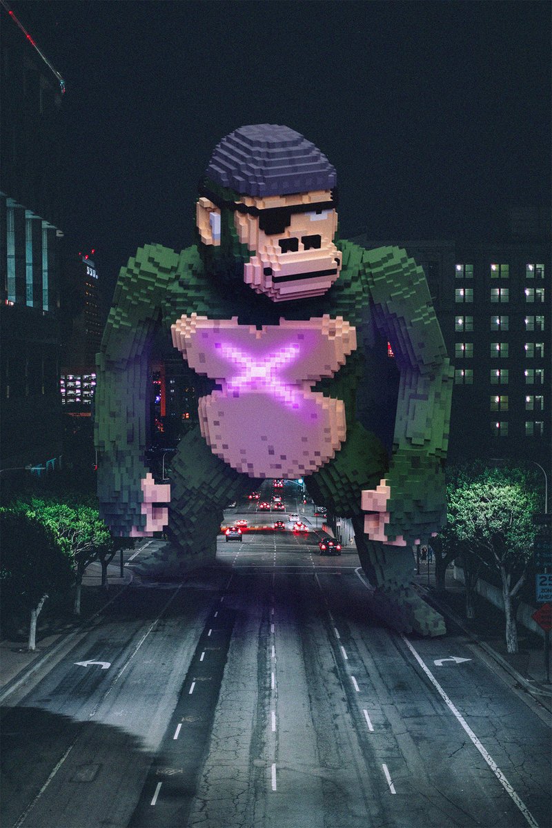 SJS_CRYPTO's tweet photo. The age of the @CyberKongz is coming. 
We will run the web3.0 city.
Drop an #ooh if you agree. https://t.co/166l3nFGtQ