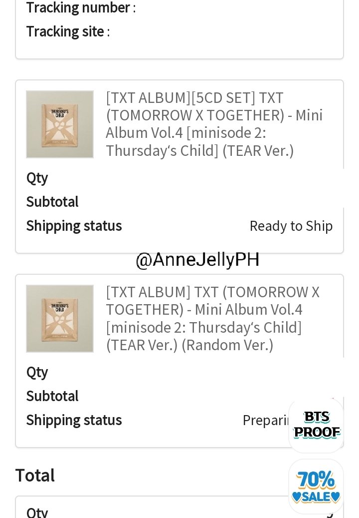 AnneJellyPH's tweet photo. #Anne_Updates

TXT Tear Ver
- waiting to be shipped https://t.co/mDOcPhWzfr