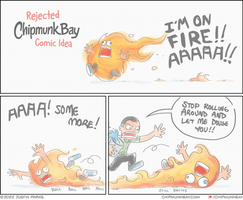 [New #comic] Stop, drop, and hold still already
#webcomic
chipmunkbay.com/comic/2022-05-…