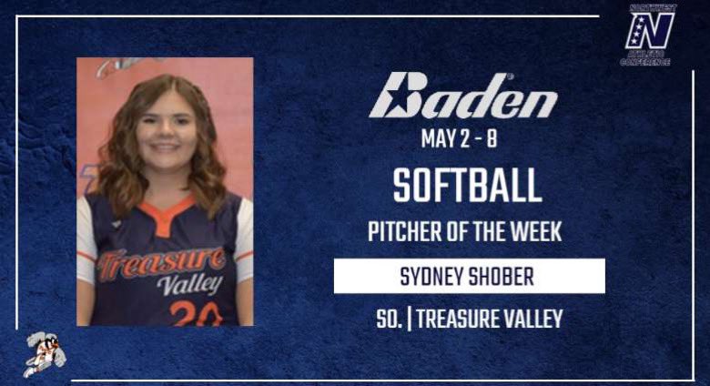 chukarsoftball's tweet photo. Congratulations to our NWAC Athlete of the Week, Sydney Shober! We are beyond proud of you 🧡🥎 #rollchuks https://t.co/GhIhI6ybMk