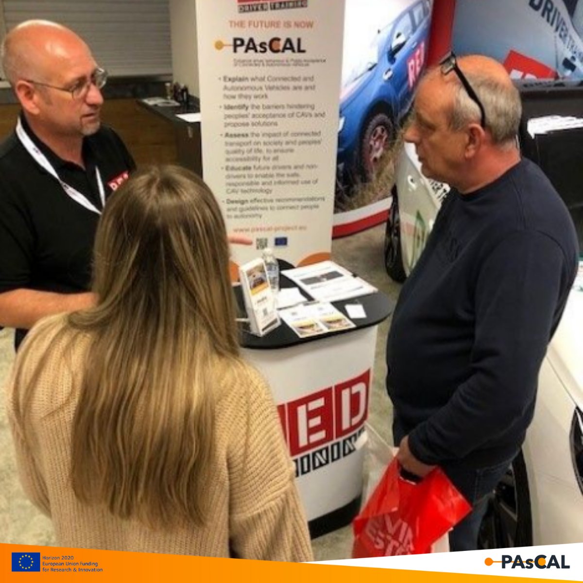 ProjectPascal's tweet image. #PAsCAL
Our partner RED Driving School joined the ADINJC conference and exhibition (South) on Sunday 8th May 2022. During the event the RED’s Head of Training, Ian Fido, talked about #PAsCALProject to some interested Driver trainers.