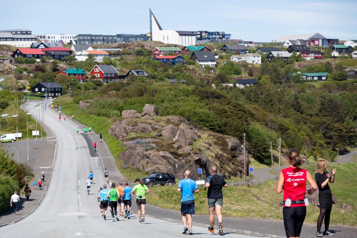 THmarathon's tweet photo. In just one month we are running the Atlantic Airways Tórshavn Marathon. We are running the marathon, 1/2 marathon, 10k, 5k or we are walking a 1/2 marathon. You still have time to register on https://t.co/8vdtB9BE45 https://t.co/8AliQdqOvV
