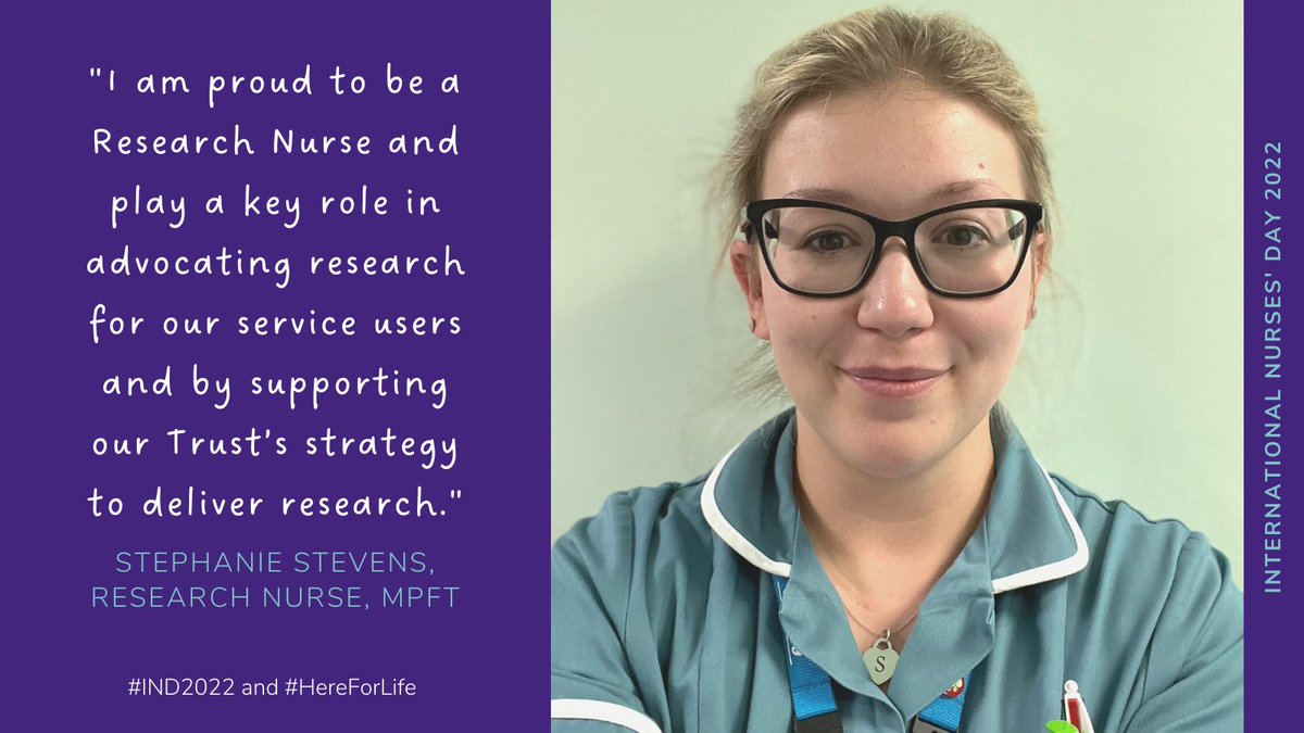 MPFTResearch's tweet image. Here's why Stephanie from the @mpftnhs R&amp;amp;I team is proud to be a nurse. 😊 #IND2022 #HereForLife