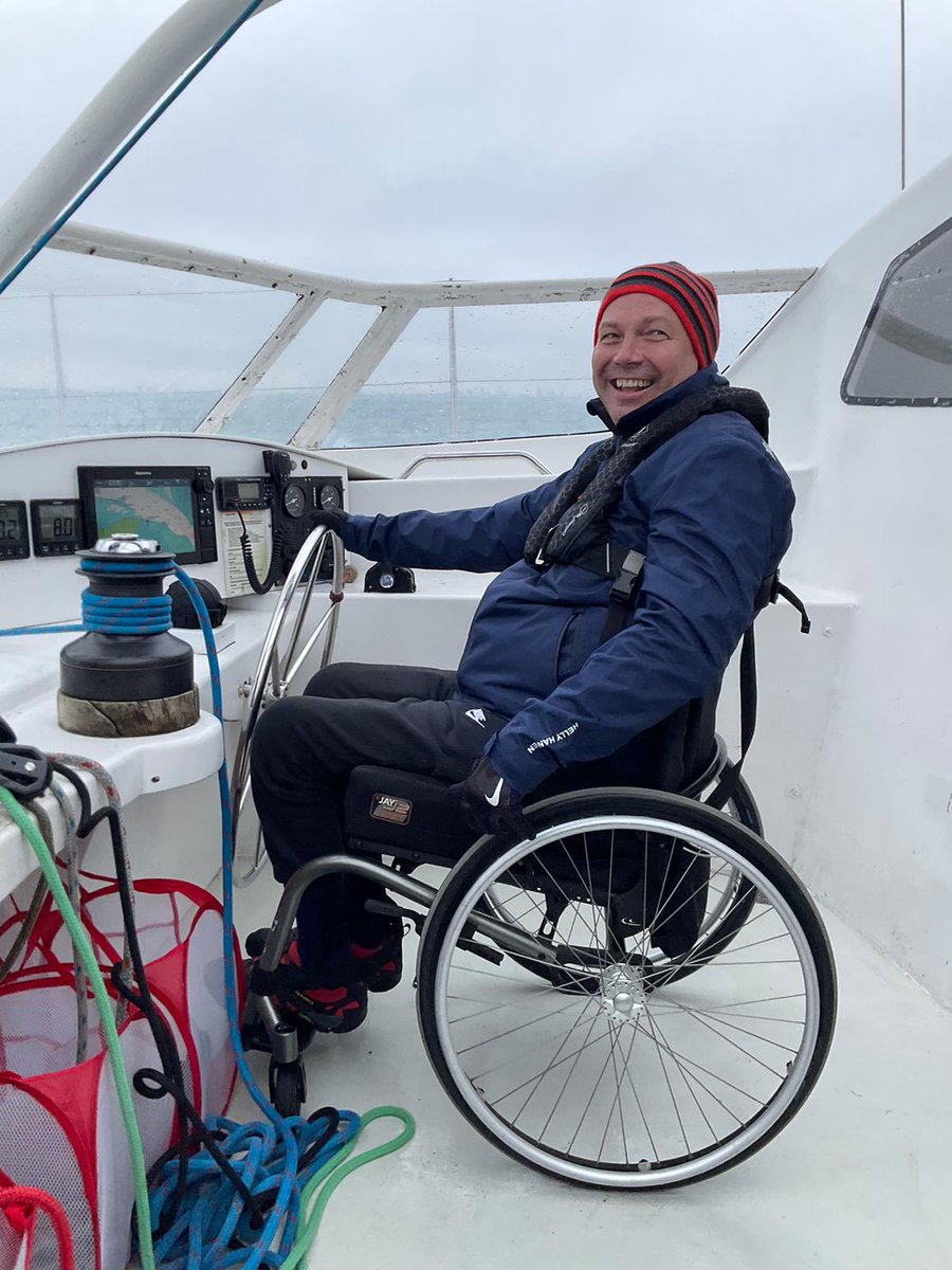 All smiles at the helm!

#disabledsailorsassociation #disabilitysailing #parasailing #allsmiles #atthehelm