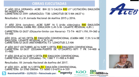 III #seminarioATEB

Marisol Barral <a href="/mbarralv/">Marisol</a> “Inmersos en este cambio climático, el sector de la pavimentación está buscando soluciones más sostenibles y amigables con el medioambiente”
