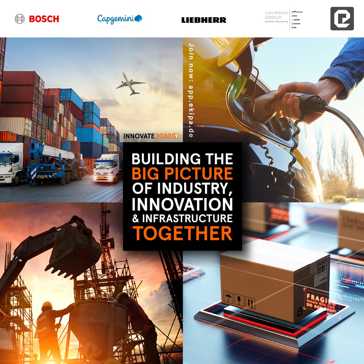 Ready to build resilient #infrastructure, promote inclusive and #sustainable #industrialization and foster #innovation?  So, join #INNOVATE2030 – #SDG9 &amp; shape the big picture for society in the upcoming decades: app.ekipa.de/programs/innov…  
Building the big picture together!