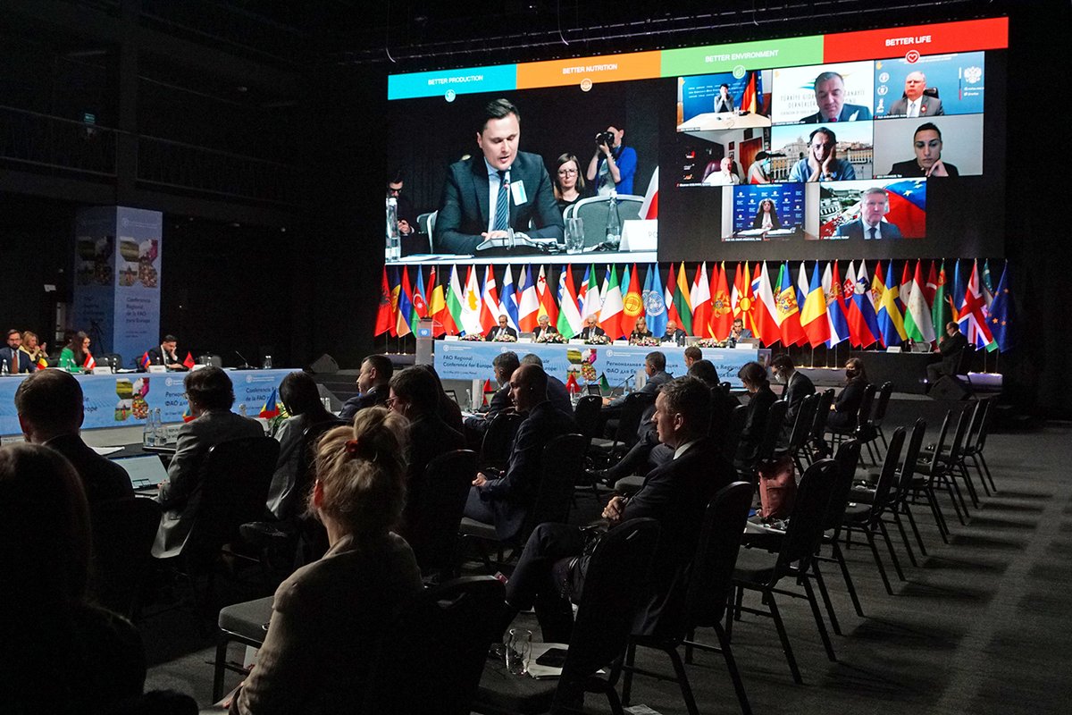 MRiRW_GOV_PL's tweet photo. Sekretarz stanu @BartosikRyszard i podsekretarz stanu @k_cieciora reprezentowali 🇵🇱podczas 33. Sesji Konferencji Regionalnej @FAO dla Europy.
➡️https://t.co/Z2aAInC8Kn
#FAO #ERC33 https://t.co/G5KY9VIMFi