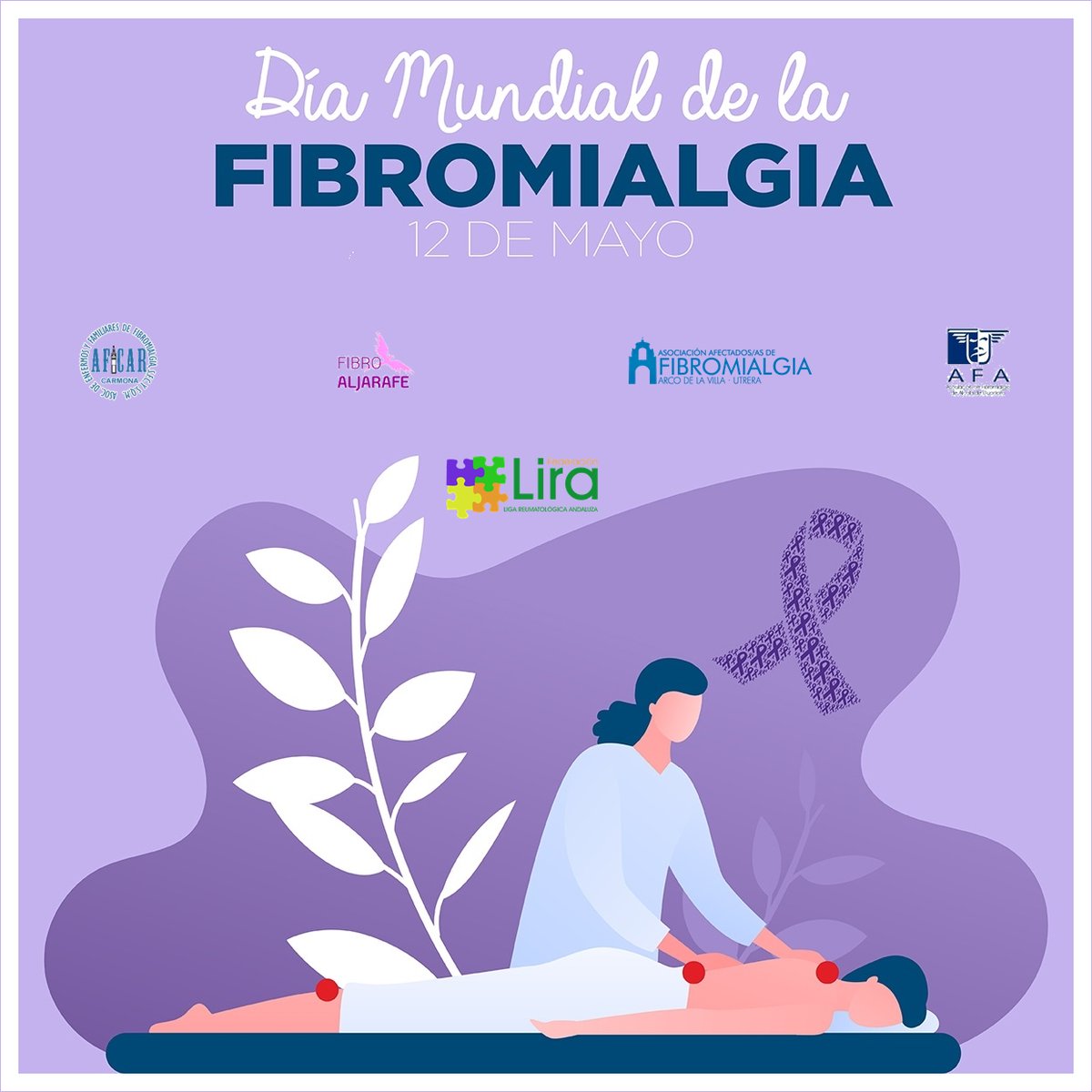 federacionLIRA's tweet photo. Desde hace 29 años, el 12 de mayo se celebra el #DiaMundialdelaFibromialgia. En @federacionlira contamos con 4 asociaciones que tratan esta enfermedad: #AFA, #ArcodeVilla, @AFICARCarmona y @Fibroaljarafe. Juntos luchamos por dar más visibilidad y más difusión a esta enfermedad https://t.co/x6V5idKvja