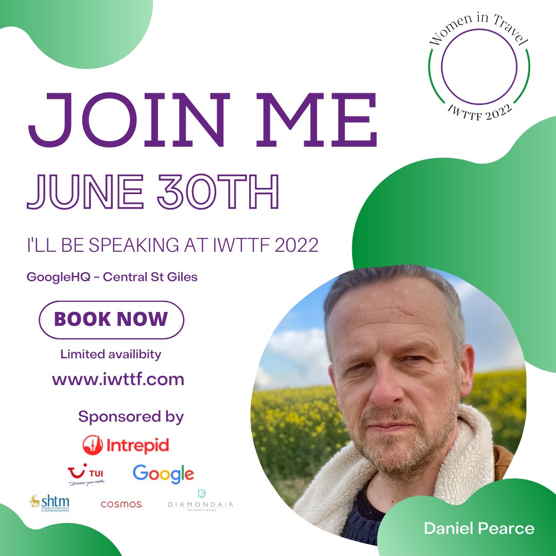 Meet Daniel Pearce, CEO and owner of @ttgmedia. Daniel will moderate our panel discussion ‘Engaging men in the DEI conversation – why allyship matters?’ Don’t miss this great event. Sign up now womenintravelcic.com/product/iwttf-… #WomeninTravel #IWTTF #IWTTF2022 #allyship #mentorship