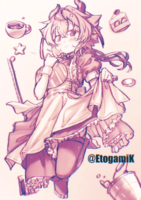 #メイド鳴花ミコトちゃん
「なんでもお申し付け下さい❤」 